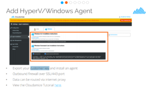 cloudamize agent customer key